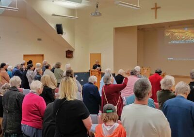 Morning service in the St Paul's worship centre