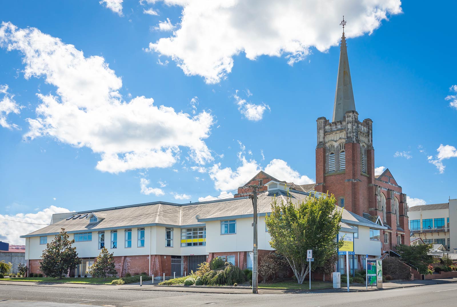 St Paul's church and hall on the corner of Guyton and Cooks Streets, Whanganui